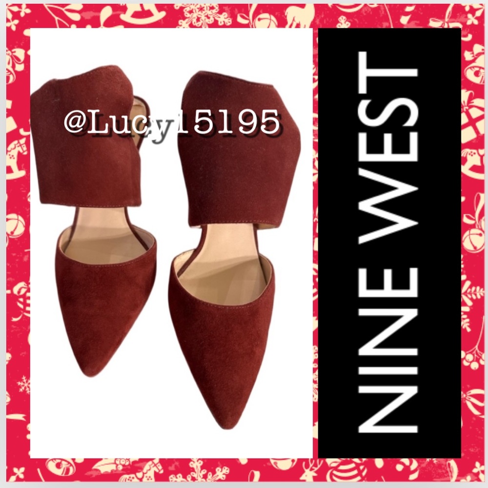 ❤️NWOT Nine West Salinda Merlot Suede Heels
